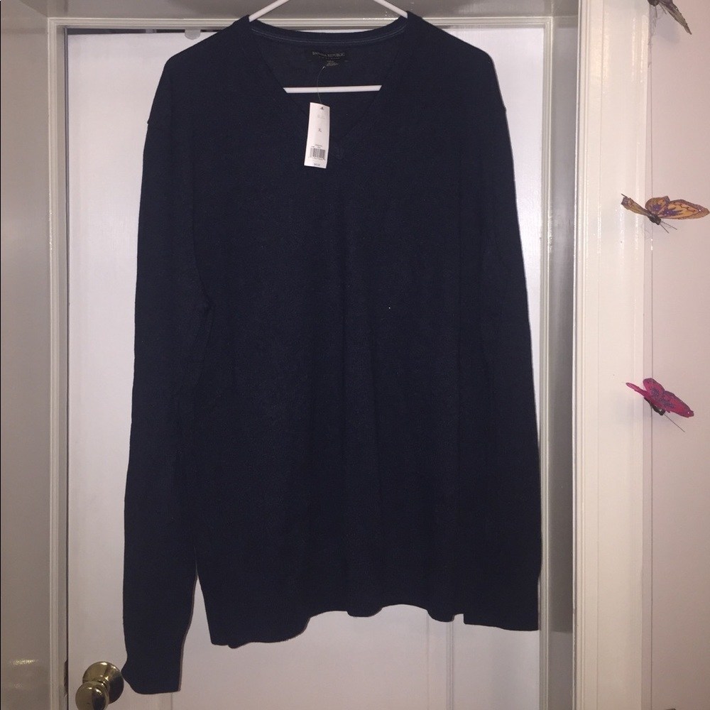 Banana republic NWT Men's Silk Cotton Cashmere Vee - Picture 3 of 5